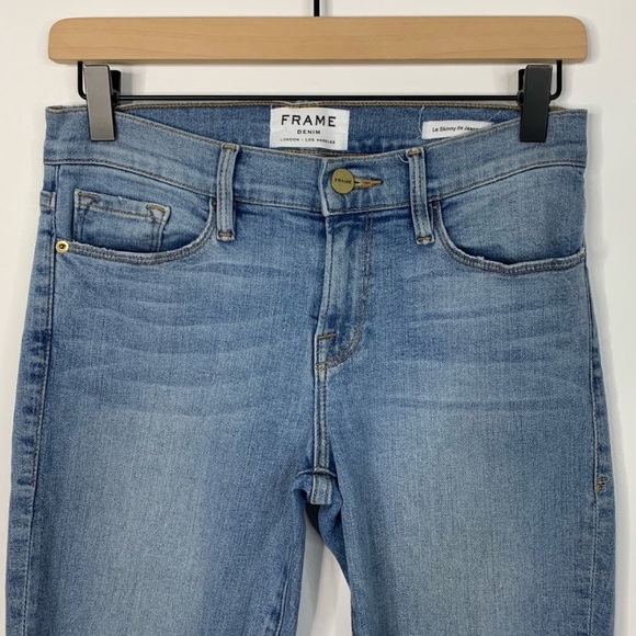 FRAME Le Skinny Se Jeanne Raw Hem Skinny Jeans - Picture 3 of 11